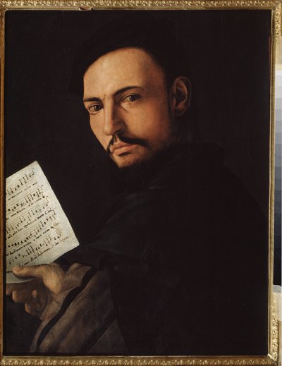 Portrait of a singer by Alessandro Allori