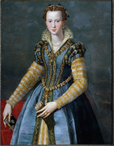Portrait of Mary of Medicis, Wife of Henry IV and Mother of Louis XIII by Alessandro Allori