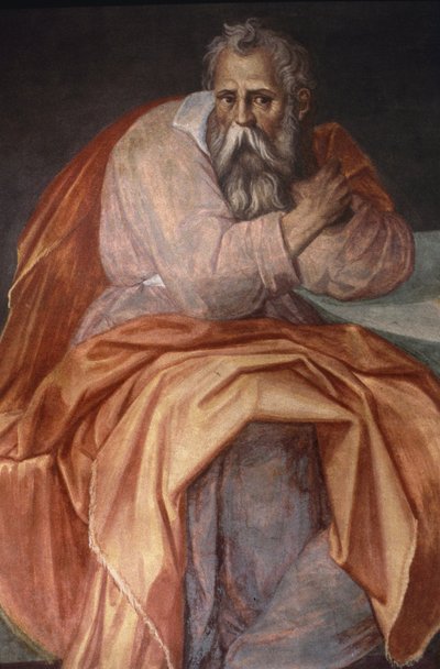 The Prophet Jeremiah, Ospedale degli Innocenti, Florence by Alessandro Allori