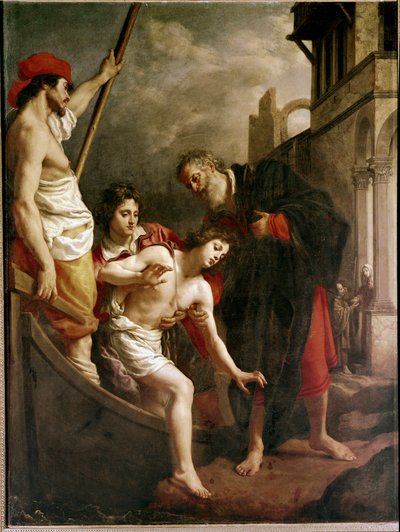 The hospitality of St Julian by Alessandro Allori