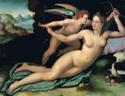 Venus and Amor by Alessandro Allori