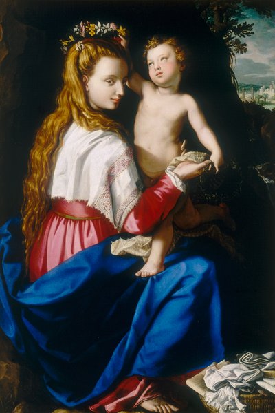 Virgin with Child by Alessandro Allori