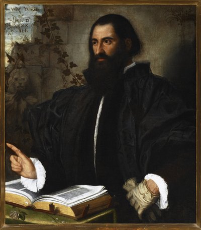 Portrait of Pietro Andrea Mattioli by Alessandro Bonvicino Moretto