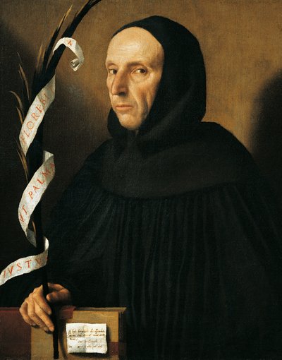 Portrait of Gerolamo Savonarola by Alessandro Bonvicino Moretto