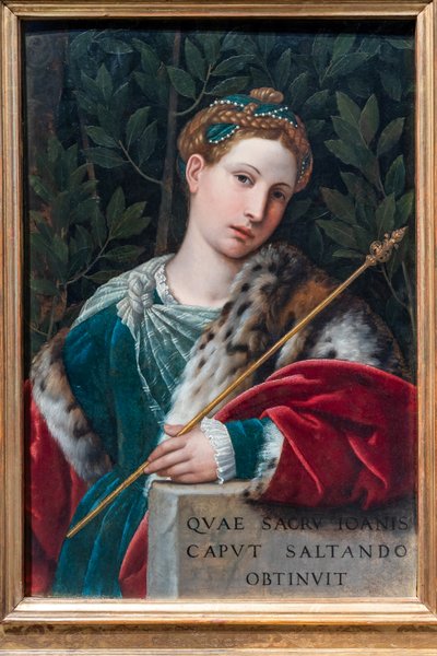 Portrait of a gentlewoman as Salome, c.1537 by Alessandro Bonvicino Moretto