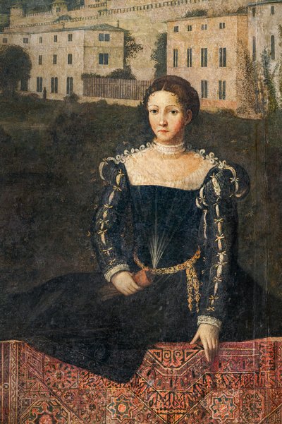 Portrait of a Noblewoman (detail) by Alessandro Bonvicino Moretto