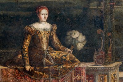 Portrait of a Noblewoman (detail) by Alessandro Bonvicino Moretto