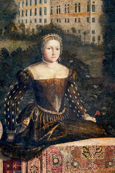 Portrait of a Noblewoman (detail) by Alessandro Bonvicino Moretto