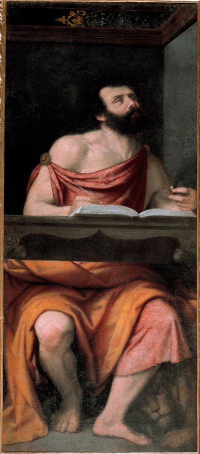 St Mark the Evangelist by Alessandro Bonvicino Moretto