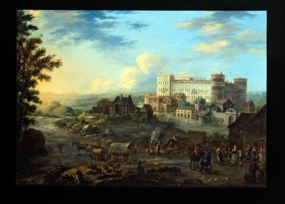 A View of Danzig; Capriccio View of a Palace by Alessandro Greuenbroeck