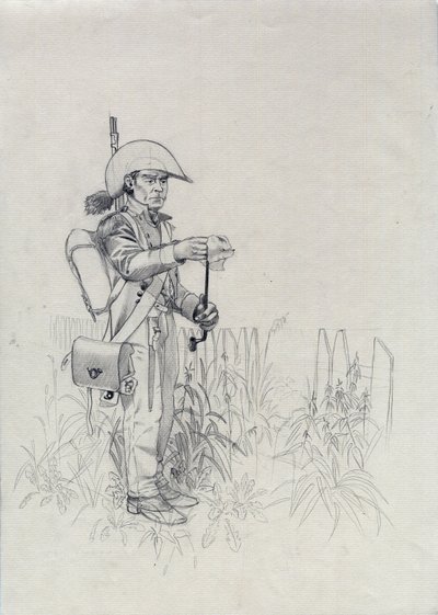 Soldier of the Napoleonic Army, Infantry Hunter by Alessandro Lonati