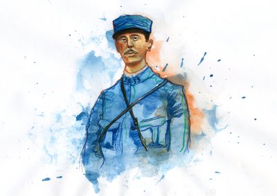 Portrait of Charles de Gaulle (1914) by Alessandro Lonati