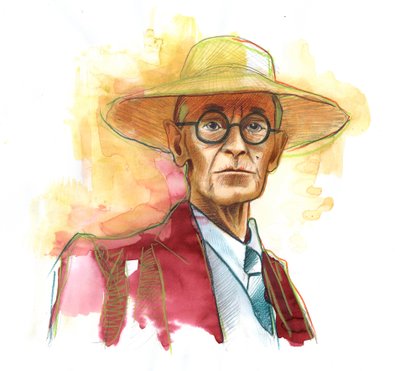 Hermann Hesse (1877-1962), German novelist, poet and essayist, then Swiss by Alessandro Lonati