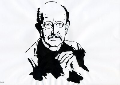 Portrait of Max Planck, German physicist by Alessandro Lonati