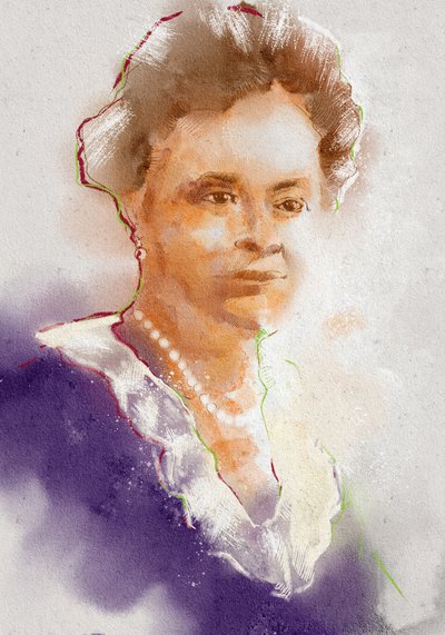 Portrait of Pharmacologist Gertrude B. Ellion by Alessandro Lonati