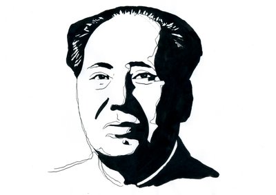 Portrait of Mao Zedong by Alessandro Lonati