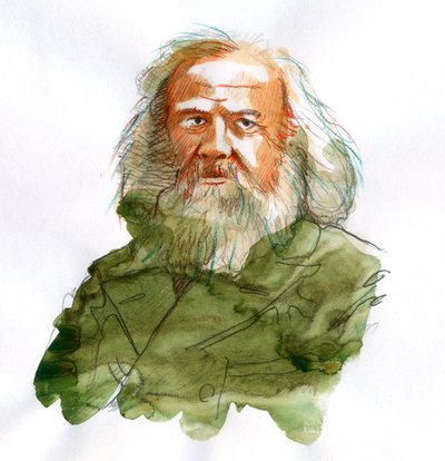 Portrait of Dmitri Mendeleev by Alessandro Lonati