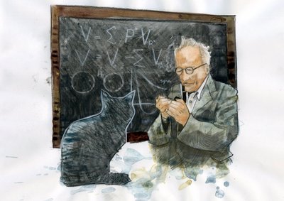 Portrait of Erwin Schrödinger (1887-1961) by Alessandro Lonati