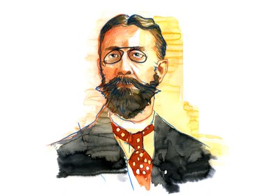 Portrait of Max Weber, German economist and sociologist by Alessandro Lonati