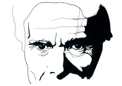 Portrait of Italian Writer and Director Pier Paolo Pasolini by Alessandro Lonati