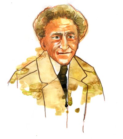 Portrait of Jean Cocteau, French poet and filmmaker by Alessandro Lonati