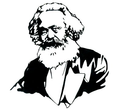 Portrait of Karl Marx by Alessandro Lonati