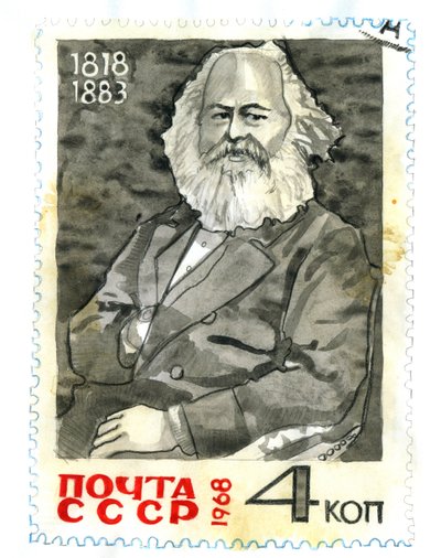 Portrait of Karl Marx by Alessandro Lonati