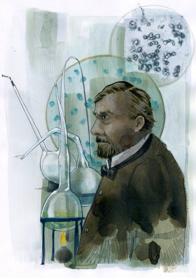 Portrait of Louis Pasteur by Alessandro Lonati