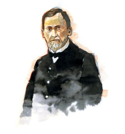 Portrait of Louis Pasteur, French chemist and microbiologist by Alessandro Lonati