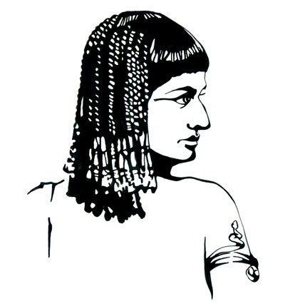 Portrait of the Queen of Egypt Cleopatra VII Thea Philopator (69-30 BC) by Alessandro Lonati