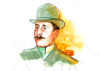 Portrait of Guillaume Apollinaire by Alessandro Lonati