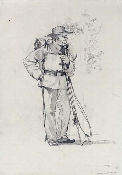 Volunteer of the Garibaldian Army by Alessandro Lonati