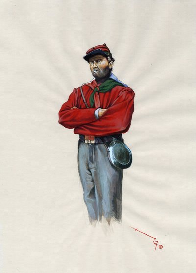 Second Empire: Italian unification, volunteer officer of the Garibaldian army known as 