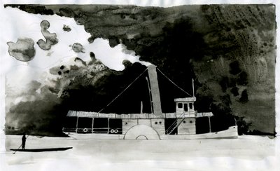 Steamship Illustration of the new 