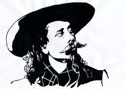 Portrait of Buffalo Bill by Alessandro Lonati