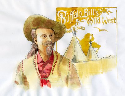 Portrait of Buffalo Bill by Alessandro Lonati