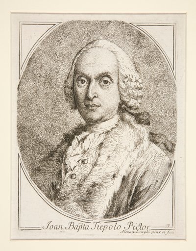 Portrait of G.B. Tiepolo by Alessandro Longhi