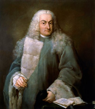 Portrait of Giulio Contarini da Mula (1519-1575), Solicitor of San Marco, Painting by Alessandro Longhi (1733-1813) by Alessandro Longhi