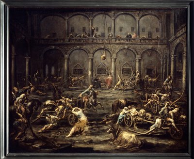 Arrivee des galeriens a la prison de Genes by Alessandro Magnasco