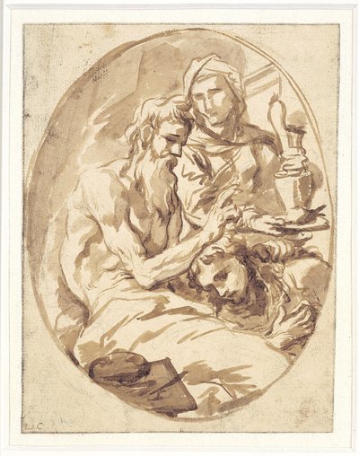Isaac Blessing Jacob by Alessandro Magnasco