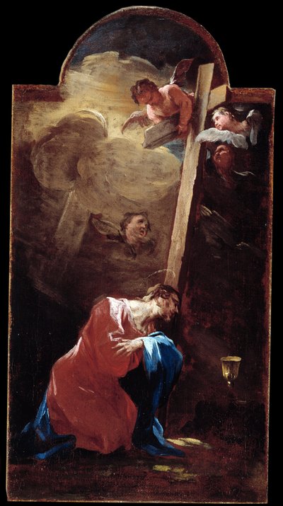 Jesus in the garden by Alessandro Magnasco