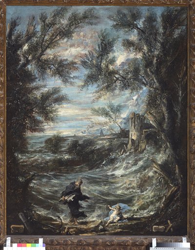 St Augustine And The Baby by Alessandro Magnasco