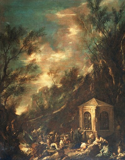 Scene of Pilgrimage by Alessandro Magnasco