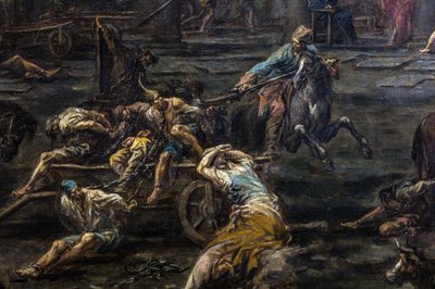 The Arrival and Interrogation of Galley Slaves in the Genoa Prison by Alessandro Magnasco