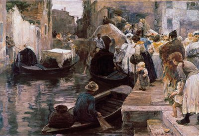 Marriage in Venice by Alessandro Milesi