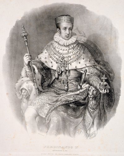 Ferdinand I, King of Lombardy-Venetia, in State Robes, from 