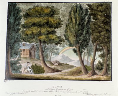 Joan of Arc Child in the Woods Scenography for the Representation of Giovanni Pacini