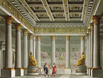 The Audience Hall in the Palace of Aegistheus, Design for the Ballet 