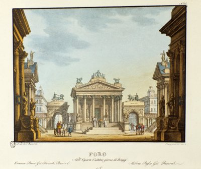 View of the Forum. Scenography for the Opera 