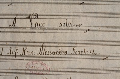 Manuscript Score of XXV Cantatas for Solo Voice by Alessandro Scarlatti by Alessandro Scarlatti